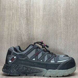 KEEN Work Shoes Womens Size 7.5M Asheville Aluminum Toe ESD Black Gray F2413-11